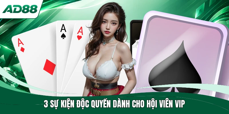 3 sự kiện độc quyền dành cho hội viên VIP