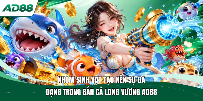 Nhóm sinh vật tạo nên sự đa dạng trong bắn cá Long Vương AD88